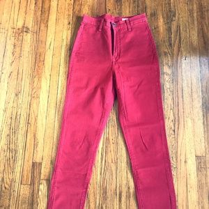 COPY - New Angry Rabbit High Waist Red Skinny Jea…